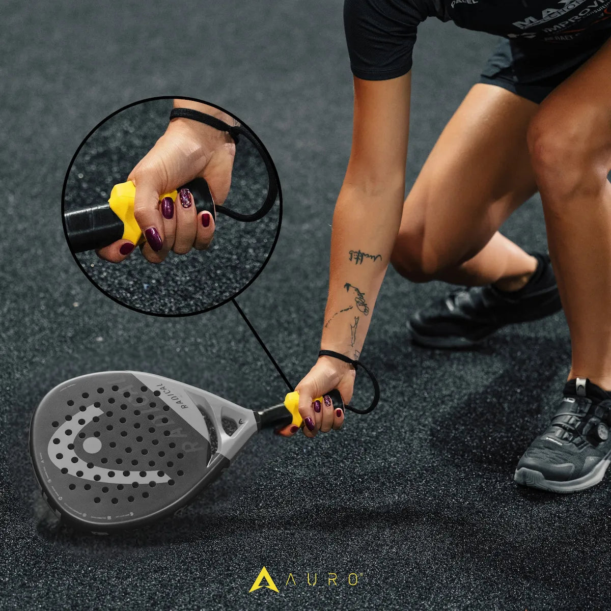 Auro Grip ergonomische padelgrip voor correcte continentale handpositie